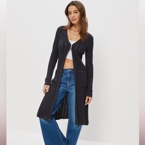 AE Extra Long Knit Cardigan